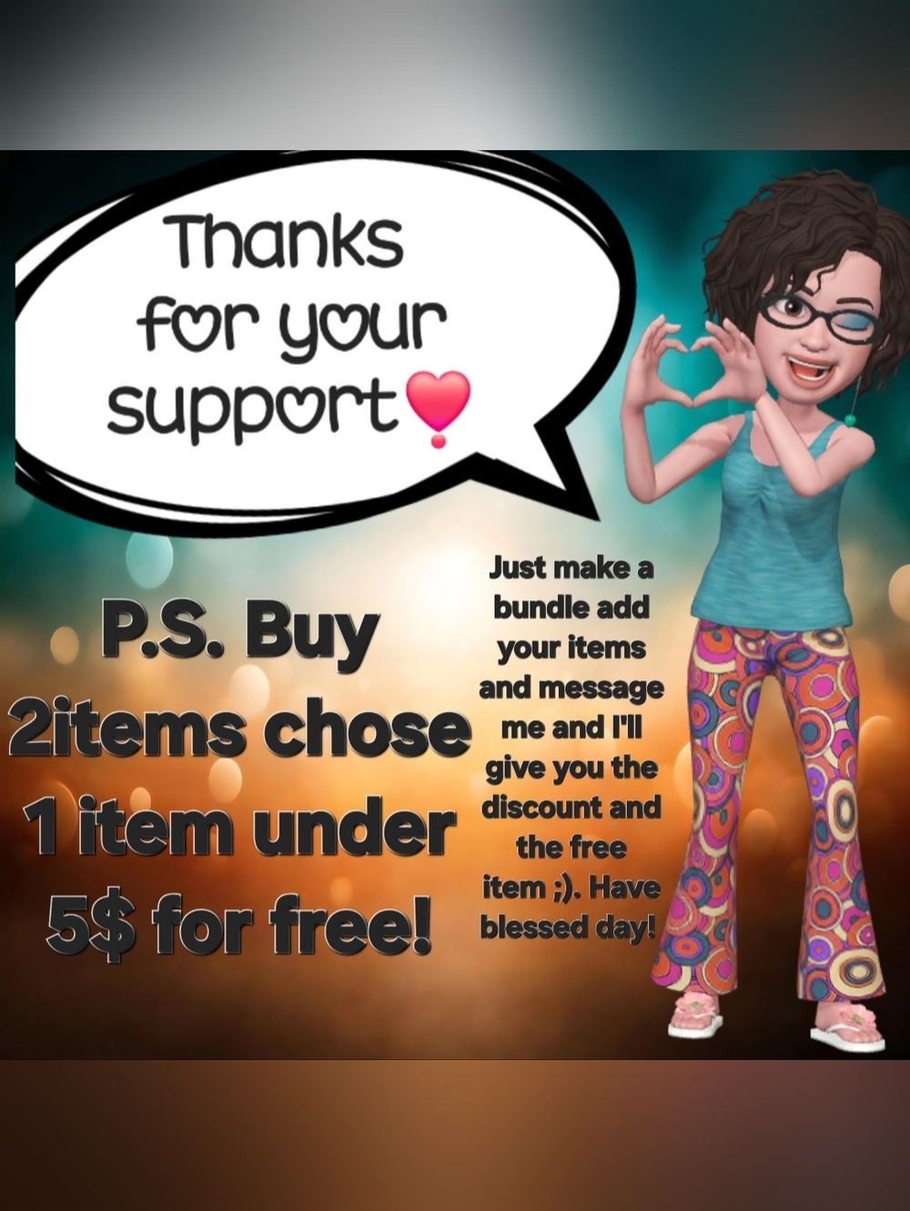 Buy 2 Items Chose 1 Item Under $5 Free